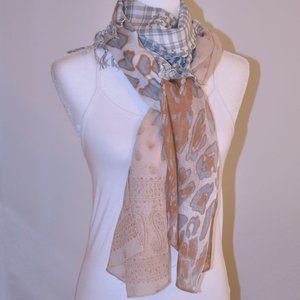 8/$20 Gray/ Tan Scarf